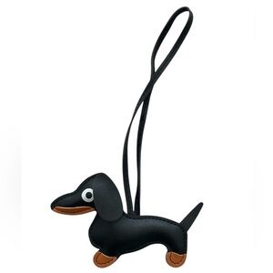 Black Dachshund Bag Charm